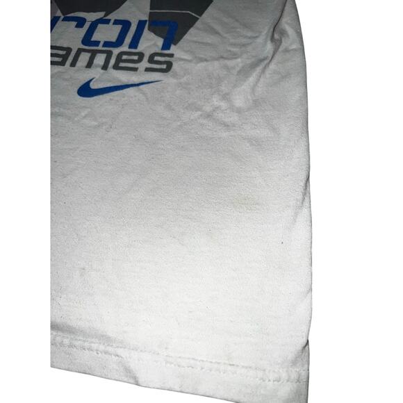 Vintage Nike Just do it Lebron graphic y2k T-shirt youth double side 10-12 - Picture 7 of 8